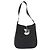 Bolso de Hombro Gancini de Cuero Salvatore Ferragamo Negro
