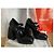 Nodaleto Bulla 105 Scarpe Mary Jane con Plateforme in Pelle Nera Nero - vista 3