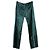 Maßgeschneiderte Satin-Hosen in Smaragdgrün von Prada – 2000er Schwarz