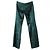 Maßgeschneiderte Satin-Hosen in Smaragdgrün von Prada – 2000er Schwarz - Ansicht 2