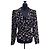 Emanuel Ungaro Elegante Samtjacke von Ungaro mit floralem Muster Schwarz