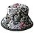 MAISON MICHEL Winterhut Jacquart Blumen neu superb TL Mehrfarben