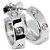 Orecchini in oro bianco Au750 con diamanti Cartier LOVE Argento