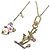 Set di Collane Panda Louis Vuitton x Takashi Murakami Multicolore D'oro