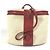 Hermès HERMES Zwei-Farben Intercity Schminktasche Rot Mehrfarben Beige - Ansicht 2