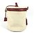 Hermès HERMES Zwei-Farben Intercity Schminktasche Rot Mehrfarben Beige - Ansicht 4
