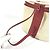 Hermès HERMES Zwei-Farben Intercity Schminktasche Rot Mehrfarben Beige - Ansicht 8