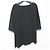 Autre Marque BASILE28 Compact Smooth Asymmetrical Half Sleeve Pullover Black