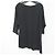 Autre Marque BASILE28 Compact Smooth Asymmetrical Half Sleeve Pullover Black - view 2