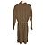 Vestido 100% Seda S Max Mara Castaño Marrón claro - vista 2