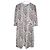Autre Marque Etro Paisley Rayon Kleid Beige Roh
