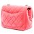 Chanel Mini Quadrat Klassisch Samt Rosa Perlen Crush Einzelne Klappe Pink - Ansicht 2