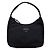 Borsa a spalla mini Tessuto Sport nera di Prada