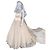 Autre Marque Hochzeitskleid Hollywood Dreams Designer Champagner Seide Weiß Beige