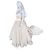 Autre Marque Hochzeitskleid Hollywood Dreams Designer Champagner Seide Weiß Beige - Ansicht 11
