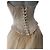 Autre Marque Hochzeitskleid Hollywood Dreams Designer Champagner Seide Weiß Beige - Ansicht 9
