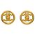 Chanel CC Round Metal D'oro