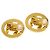 Chanel CC Round Metal D'oro - vista 3