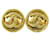 Clip Chanel CC in metallo D'oro
