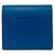 Billetera bi-fold compacta de cuero de ternera Constance de Hermès Azul - vista 2