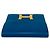 Billetera bi-fold compacta de cuero de ternera Constance de Hermès Azul - vista 3