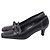 Pumps a punta quadrata con fiocco Stuart Weitzman in pelle nera Nero - vista 4
