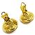 Chanel Vintage CC Round Clip-On Metal Small D'oro - vista 4