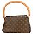 Louis Vuitton Looping Monogram Canvas Mini Castaño - vista 2