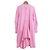 Autre Marque Abito camicia con colletto alto e maniche lunghe con volant MSGM Rosa