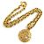 Collana in metallo dorato Chanel Coco Mark D'oro - vista 2