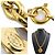 Collana in metallo dorato Chanel Coco Mark D'oro - vista 5