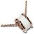 Bulgari Collana Pendente BVLGARI B.zero1 in Oro Rosa 750 e Ceramica Bianca Bianco