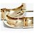 Autre Marque Au750 Dreifarbige Ohrringe Golden - Ansicht 4