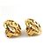Orecchini a clip in metallo dorato Chanel Coco Mark D'oro - vista 4