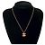 Collana choker con pendente oro e rosa Chanel Coco Mark D'oro