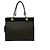 Céline Celine Macadam Blason Lederhandtasche Braun Schwarz