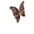 Broche Papillon Yves Saint Laurent Or et Émail Violet  - vue 1