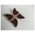 Broche Papillon Yves Saint Laurent Or et Émail Violet  - vue 3