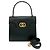Céline Borsa in pelle con hardware logo circolare Celine Nero