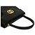 Céline Borsa in pelle con hardware logo circolare Celine Nero - vista 4