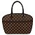 Borsa Louis Vuitton Saria Orizzontale Damier Marrone