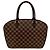 Borsa Louis Vuitton Saria Orizzontale Damier Marrone - vista 3