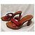 Mule Yves Saint Laurent in pelle rossa Rosso - vista 3
