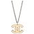 Pendente Chanel CC Logo in metallo Argento - vista 2