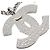 Pendente Chanel CC Logo in metallo Argento - vista 4