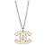 Pendente in metallo con logo CC di Chanel Argento - vista 2