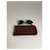 Vintage Fendi Roma Sonnenbrille Gold Schwarz  - Ansicht 13