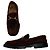 Mocassini in suede Gucci vintage con morsetto da uomo - Marrone