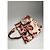 Vintage Gucci abstrakte Handtasche weiß rot - Ansicht 10
