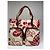 Vintage Gucci abstrakte Handtasche weiß rot - Ansicht 14
